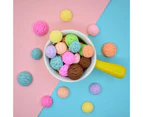 10Pcs Miniature Ice Cream Ball Model DIY Dollhouse Food Play Toy Kids Gifts Random Color A