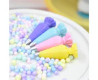 10Pcs Miniature Pastry Cream Bag Design Models Toy Dollhouse Resin Accessories Pink