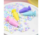 10Pcs Miniature Pastry Cream Bag Design Models Toy Dollhouse Resin Accessories Yellow