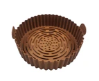 Sunshine Air Fryers Basket Non-stick Reusable High Temperature Resistance Bakeware Anti-stick Grill Pan for Bakery - Brown