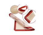Sunshine Silicone Dough Rolling Mat Baking Mat Pastry Clay Pad Sheet Liner Non-Stick Dish - Red Ba-cq1609