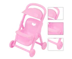 Simulation Baby Trolley Anti-deformed Creative Plastic Baby Pink Doll Stroller Shooting Props A