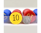 160Pcs/Set Face Value Poker Round Chips Counting Number Toy Game Party Props