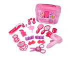 15Pcs Girl Mini Simulation Makeup Hair Accessory Model Kit Kids Pretend Play Toy Random Style