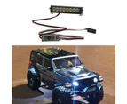 16 LED Beads High Brightness Simulation Climbing Car Double Row Metal Light Black