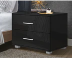 ALFORDSON Bedside Table Black