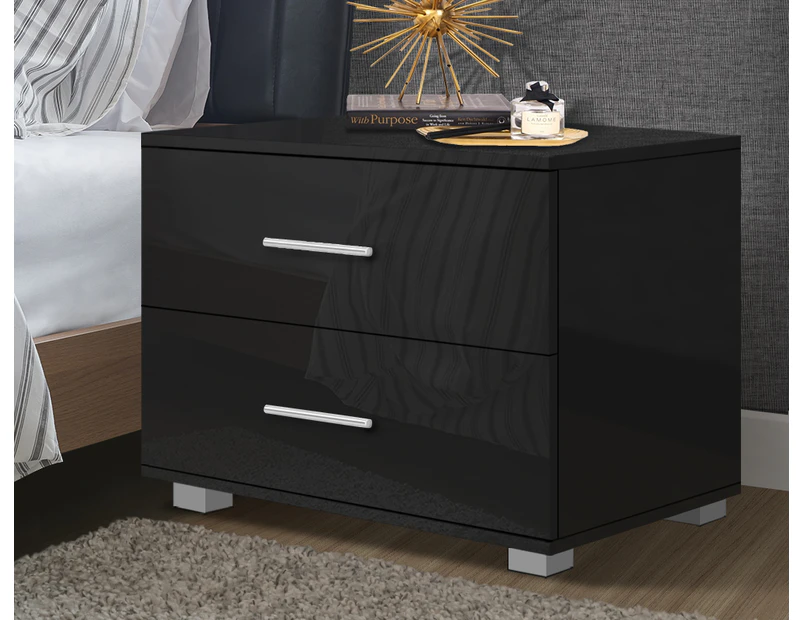 ALFORDSON Bedside Table Black