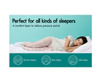 S.E. Single Mattress Topper Pillowtop Luxury Bedding Mat Pad Cover 7cm