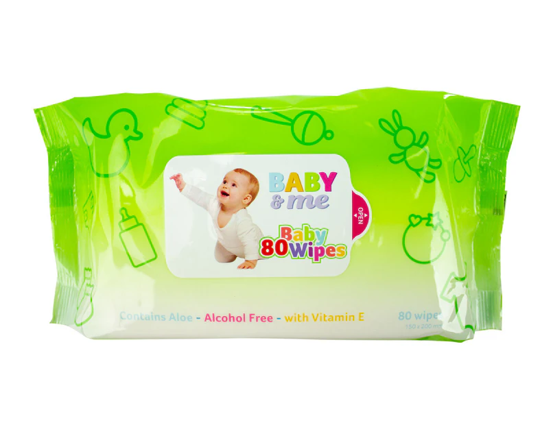 Baby & Me Wet Wipes Pouch 80 Sheets