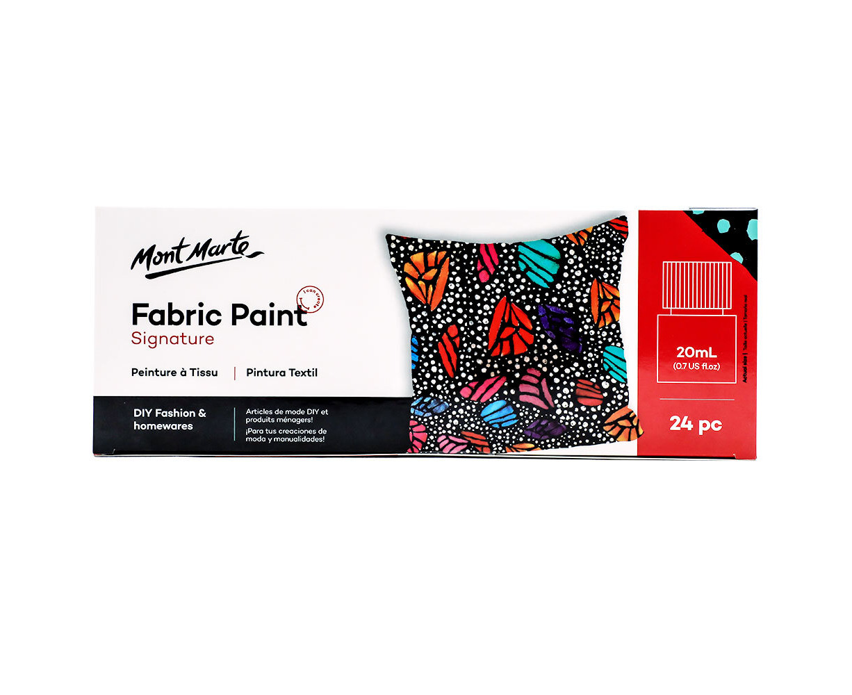 Mont Marte Signature Fabric Paint Set - 20pc x 20ml