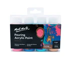 Mont Marte Acrylic Pouring / Fluid 4pc Paint Set - Flamingo