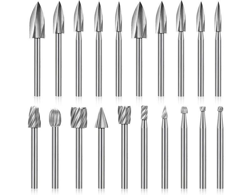 20 Pieces Of Wood Sculpture Drill Including A Hss Sculpture Drilling Accessory Drill And A General Hss Carbide Wood Strawberry Accessory Adapted