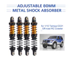 4Pcs 80/90/100/110/120mm Universal Alloy Shock Absorber Damper for 1/10 RC Car 90mm