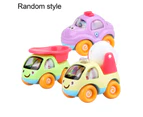 3/8Pcs Mini Cute Cartoon Inertial Car Truck Vehicle Set Kids Playing Toy Gift