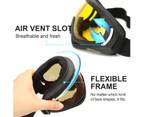 Ski Goggles, Pack of 2, Snowboard Goggles for Kids, Helmet Compatible with UV 400 Protection,style 3