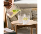 Set of 4 Ecology 300mL Fiori Tumblers - Clear