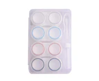 4 Pairs Of Portable And Practical Simple Contact Lens Case Travel Storage