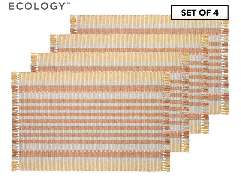 Set of 4 Ecology Sedona Placemats - Sand