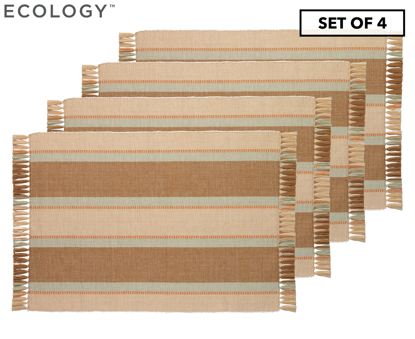 Set of 4 Ecology Sedona Placemats - Dune