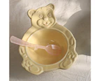 Salad Bowl Cute Reusable Ceramic Sweet Desserts Porcelain Bowl for Kitchen Yellow Bowl Only