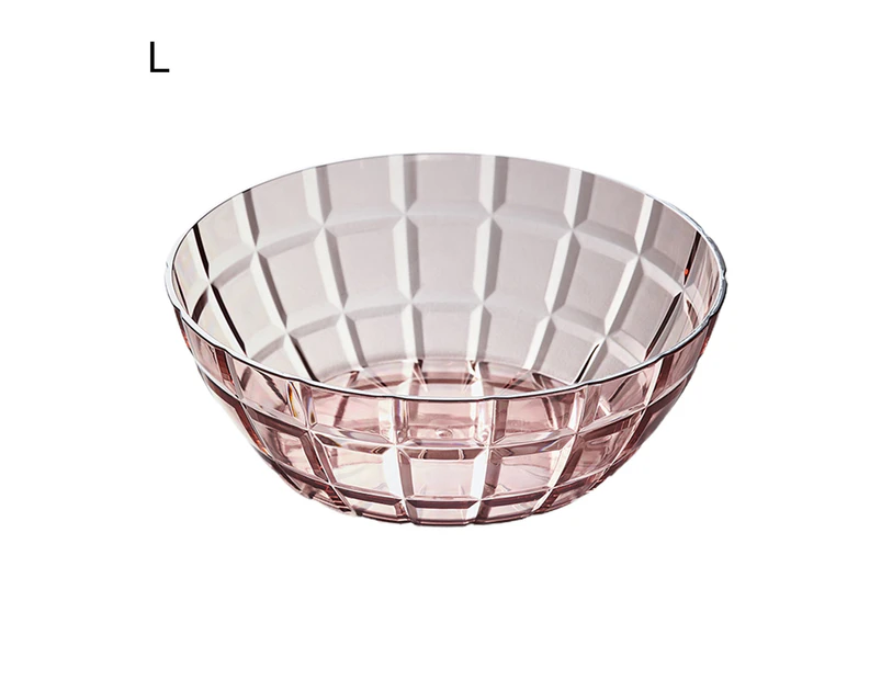 Salad Bowl Eco-friendly Large Capacity Plastic Snack Serving Salad Bowl for Home Red