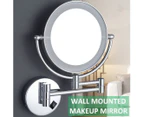 LED Makeup Mirror with Light 10x Magnifying Vanity Mirror Wall Mount Folding