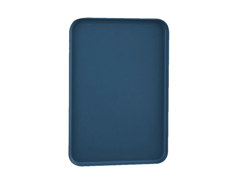 Multi-use Large Capacity Serving Tray Plastic Practical Food-grade Storage Tray for Home Dark Blue
