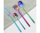 4Pcs/Set Flatware Set Multifunctional Easy to Use Stainless Steel Restaurant Party Tableware Set for Cooking Multicolor