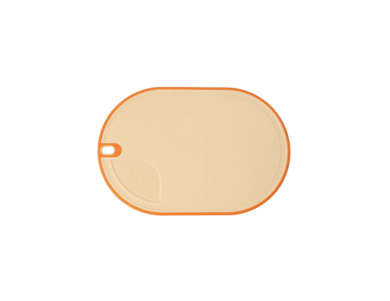 Practical Dual-side Use Cutting Board Stable Anti-cracking Plastic Chopping Board for Home Aurantium 1