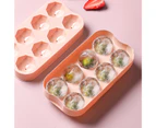 7 Grids/8 Grids Ice Cube Mold BPA Free Spill-resistant PE Removable Lid Ice Ball Maker Kitchen Utensils  Pink Rectangle