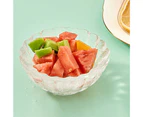 Ice Bowl Mold Food Grade Handle Design Plastic All-Purpose Salad Ice Cream Food Bowl Mold Maker Kitchen Supplies  S White