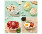 Ice Bowl Mold Food Grade Handle Design Plastic All-Purpose Salad Ice Cream Food Bowl Mold Maker Kitchen Supplies  L Yellow