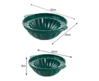 Ice Bowl Mold Food Grade Handle Design Plastic All-Purpose Salad Ice Cream Food Bowl Mold Maker Kitchen Supplies  S Green