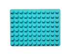 88 Hole Ice Cube Trays Easy To Use Multifucntional Silicone Creative Round Shape Ice Tray for Kitchen Sky Blue