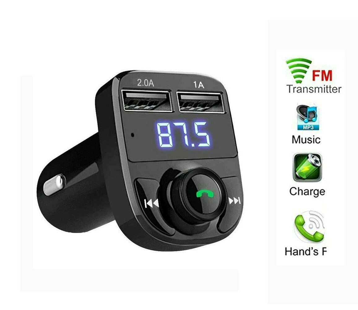 FM Transmitter Wireless Bluetooth Car Kit Radio Adapter USB Charger Music Player