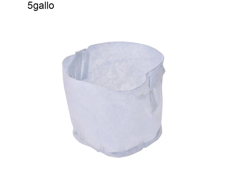 Round Fabric Pots Plant Pouch Root Container Cultivation Pot Planting Grow Bag-5 Gallon With Handles