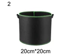 Non-woven Fabric Planting Bag Handle Round Flower Pot Container Gardening Tool-40*30cm