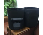 Non-woven Cloth Pot Plant Pouch Container Tomatoes Potatoes Grow Bag Garden Tool-Brown