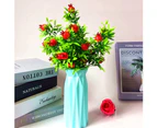 Geometric Origami Vase Flower Arrangement Pot Container Home Office Table Decor-Light Blue