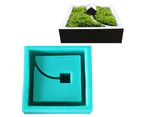 Silicone Ceramic Clay Pot DIY Cement Flower Plant Planter Mold Home Decoration-Green A