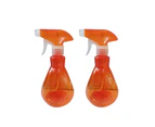 500ml 2Pcs Empty Clear Moister Trigger Spray Bottle Garden Kitchen Watering Can-Purple