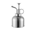 Watering Can Retro Pressure Kettle Design Solid Color Mini Vintage Watering Can for Sprouts-Silver