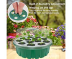 1 Set Planting Nursery Pot Convenient High Temperature Resistant Plastic 13 Hole Space-saving Nursery Tray for Garden-Green