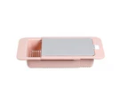 Multi-Purpose Draining Racks Delicate Stretchable PP Sink Drain Strainer for Kitchen Pink