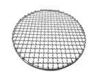 Barbecue Mesh Rustproof Roast Stainless Steel Stackable Design Round Grill Net for Outdoor Smoking 26cm