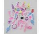 55Pcs/Set Pretend Play Toys Cute Realistic Plastic Toiletry Set Doll Accessories for Girls Sets