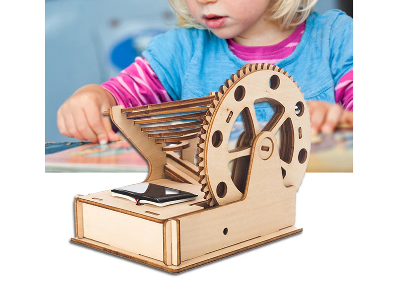 Wooden Puzzle DIY Assembly Solar Powered Handcraft 3D Educational Model Toys for Kids Wooden