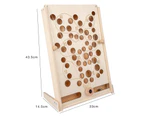 Wooden Puzzle Game Hand-eye Coordination Multifunctional Wood Educational Pirate Marble Game for Kids Style Random