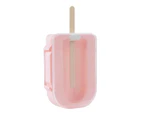Convenient Popsicle Mold Food Grade PP High Toughness Ice Pop Maker with Lid Party Supplies Pink
