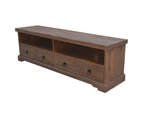 Florence  ETU Entertainment TV Unit 180cm 2 Drawer Solid Mango Timber Wood